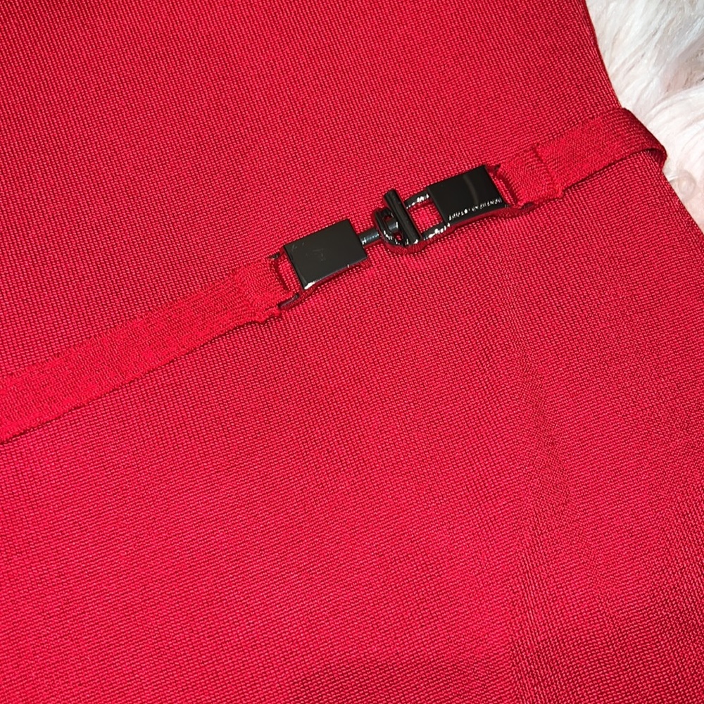 Armani Exchange Red Midi Dress – Size Small | Elegant & Timeless midi dress - Picture 3 of 8